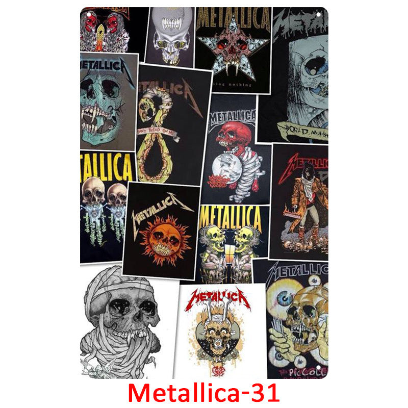 Metallica Tin Metal Decor For Retro Decoration