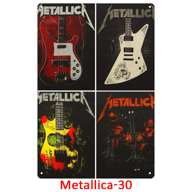 Metallica Tin Metal Decor For Retro Decoration