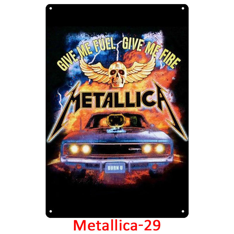 Metallica Tin Metal Decor For Retro Decoration