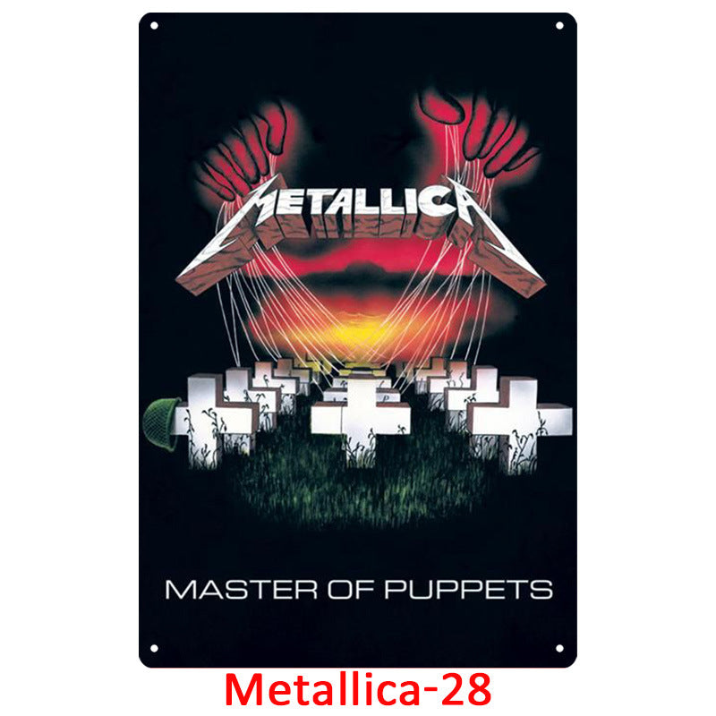 Metallica Tin Metal Decor For Retro Decoration