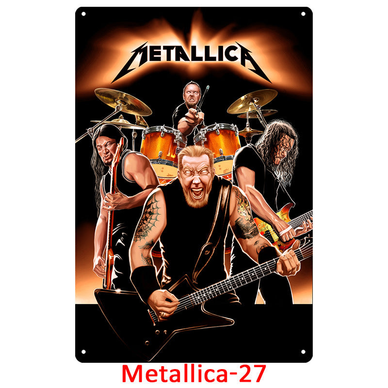 Metallica Tin Metal Decor For Retro Decoration