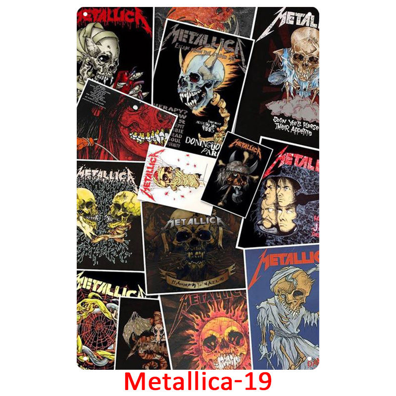 Metallica Tin Metal Decor For Retro Decoration