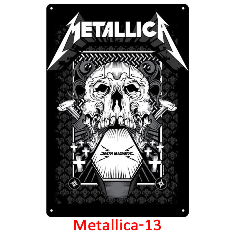 Metallica Tin Metal Decor For Retro Decoration