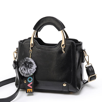 Women Vintage PU Handbag Polyester Handbag