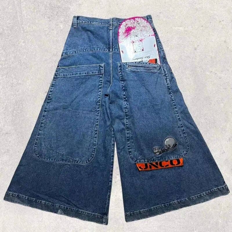 SALINA TRADING INC - Men's Y2K Baggy Jeans Vintage Hip Hop Streetwear: Cobalt Blue / XXL