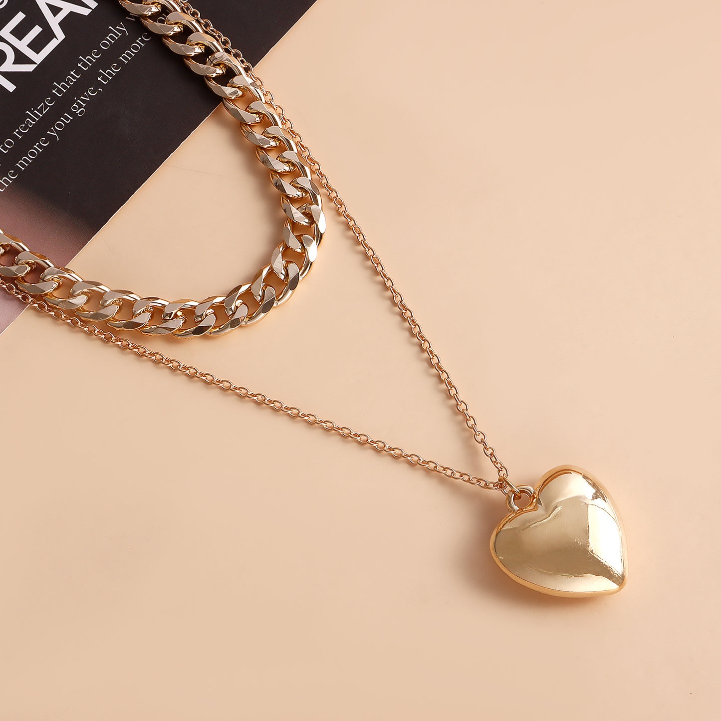 Women's Double-layer Metal Chain Necklace