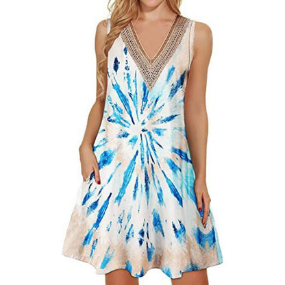 Fashion Printed Vest For Women Dress