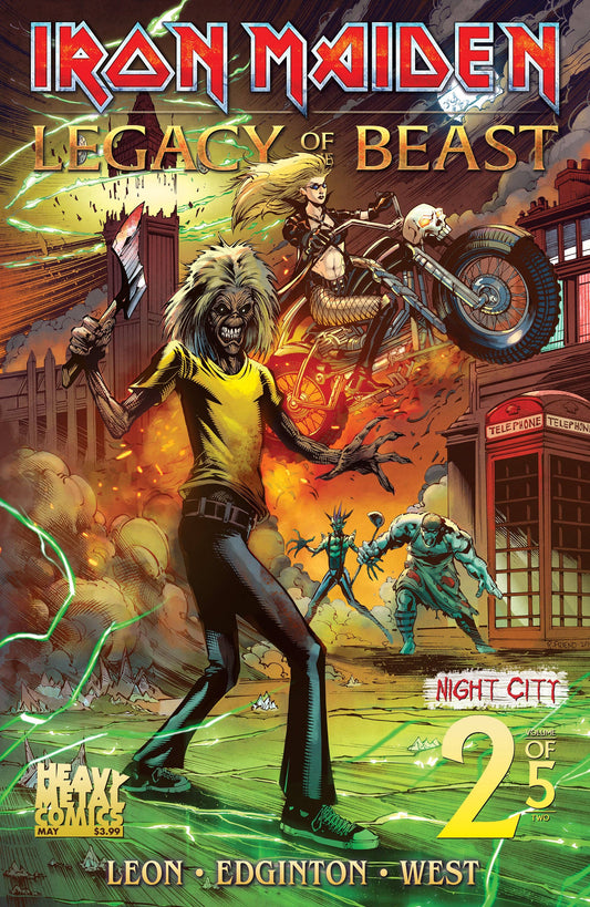 Heavy Metal - Iron Maiden Legacy of the Beast v2: Night City #2 Cvr A Friend: Default Title