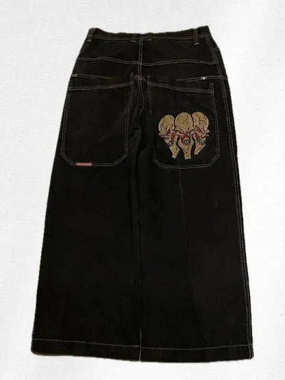 SALINA TRADING INC - Men's Y2K Baggy Jeans Vintage Hip Hop Streetwear: Ocean Blue / XL
