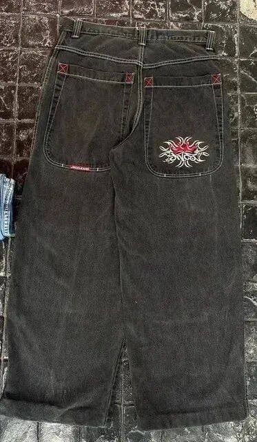 SALINA TRADING INC - Men's Y2K Baggy Jeans Vintage Hip Hop Streetwear: Cobalt Blue / XXL