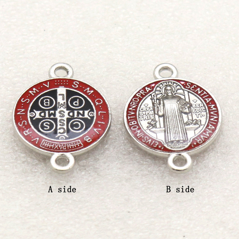 Color Double-sided Retro Beads Pendant