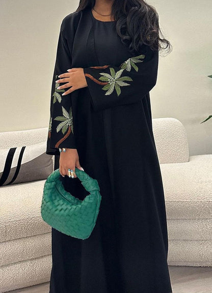 Women's Long-sleeved Cardigan Embroidered Dress