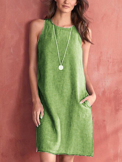 Women's Fashion Tassel Vest Dress