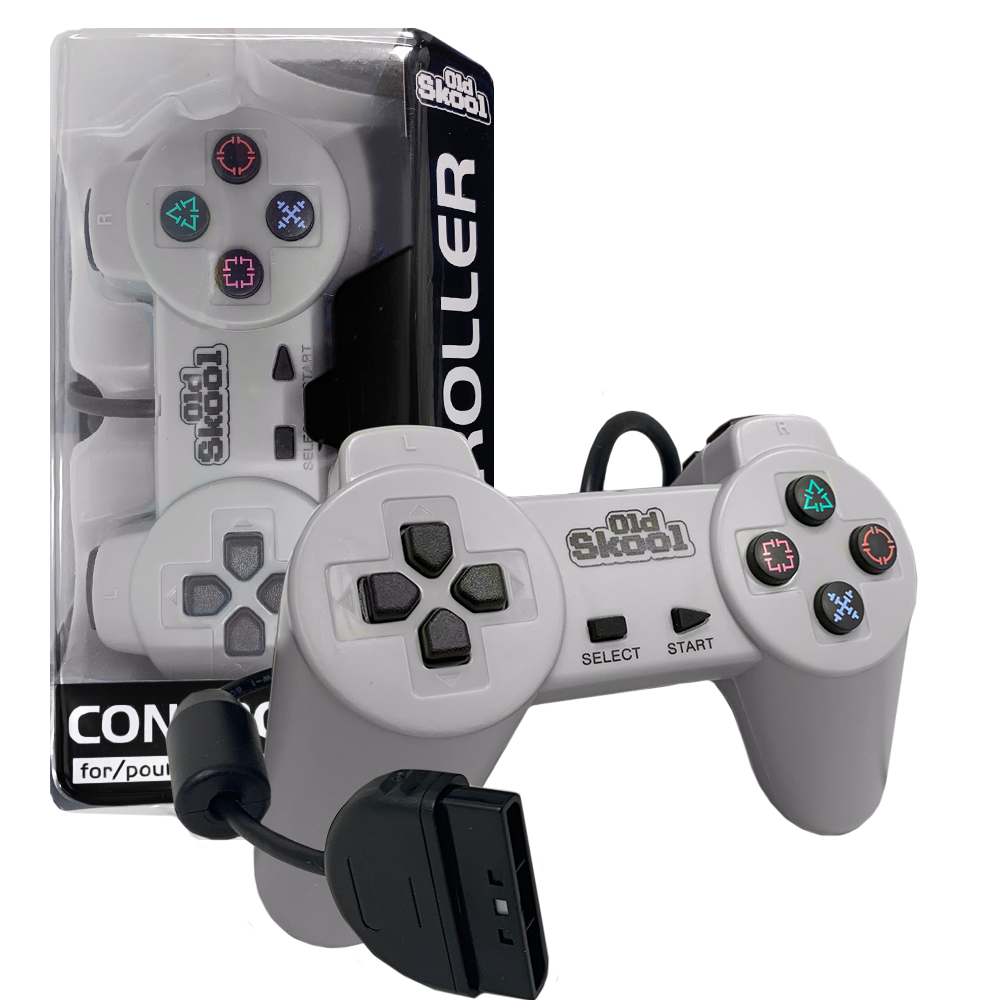 Old Skool - PS 1 Controller: Gray