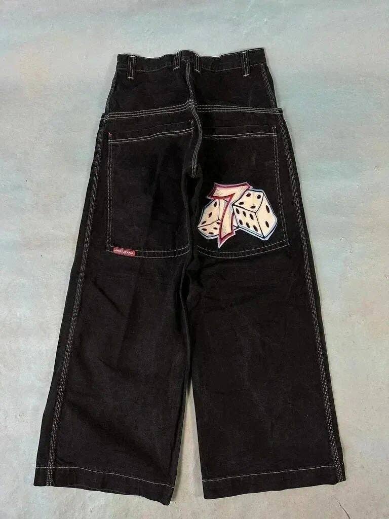 SALINA TRADING INC - Men's Y2K Baggy Jeans Vintage Hip Hop Streetwear: Ocean Blue / XL