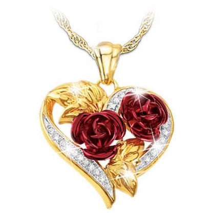 Fashion Personalized Rose Necklace Suit