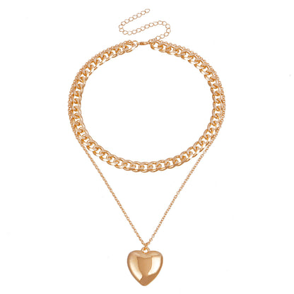 Women's Double-layer Metal Chain Necklace