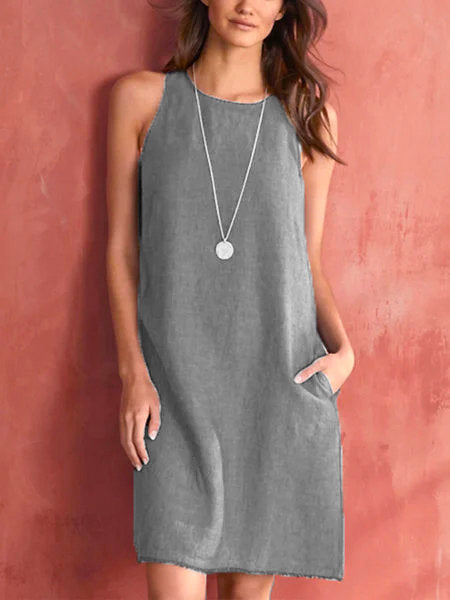 Women's Fashion Tassel Vest Dress