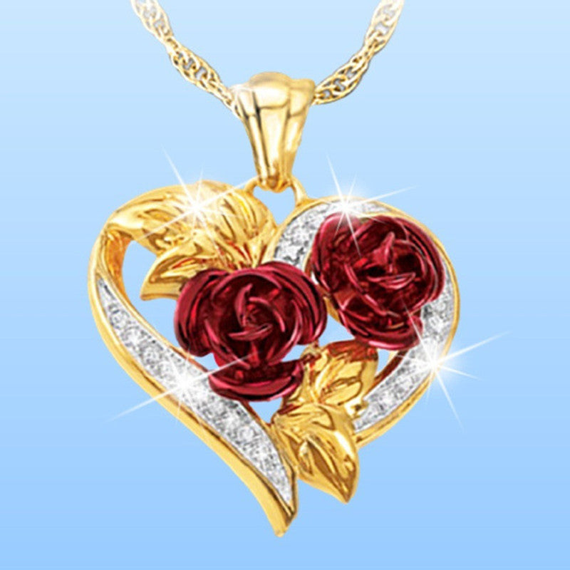 Fashion Personalized Rose Necklace Suit