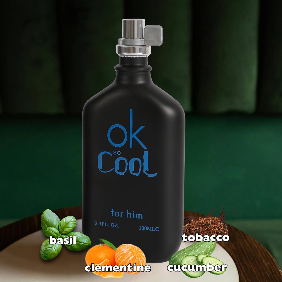 MYS Wholesale Inc - Ok So Cool Black Spray Cologne Eau de Toilette For Him