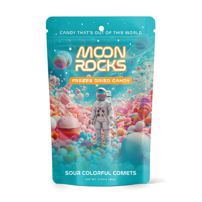 Fizz and Sweets - Moon Rocks Freeze Dried Candy- Sour Colorful Comets