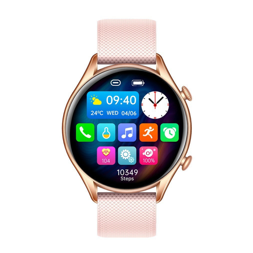 KT60 Smart Watch 139 HD Round Screen Bluetooth Calling Offline Payment Voice Assistant Waterproof Sports Bracelet