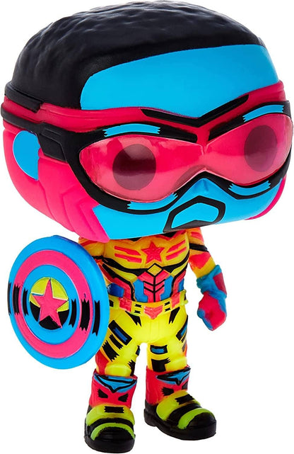 Toynk - Marvel POP Vinyl Figure | Cap America (Blacklight)