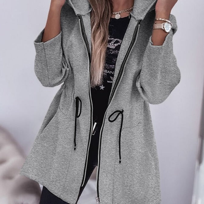 2023 Fall Winter Fashion Casual Hooded Coat Women's Clothing