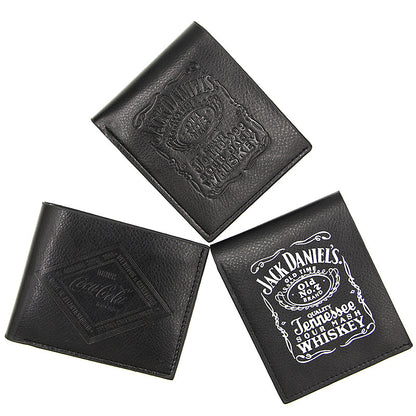 Fashion Men's PU Black Short Wallet