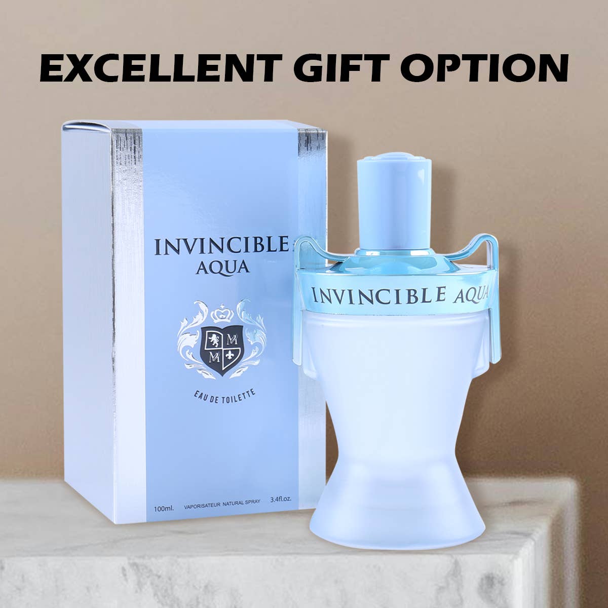 MYS Wholesale Inc - Invincible Aqua Spray Cologne Eau De Toilette For Men