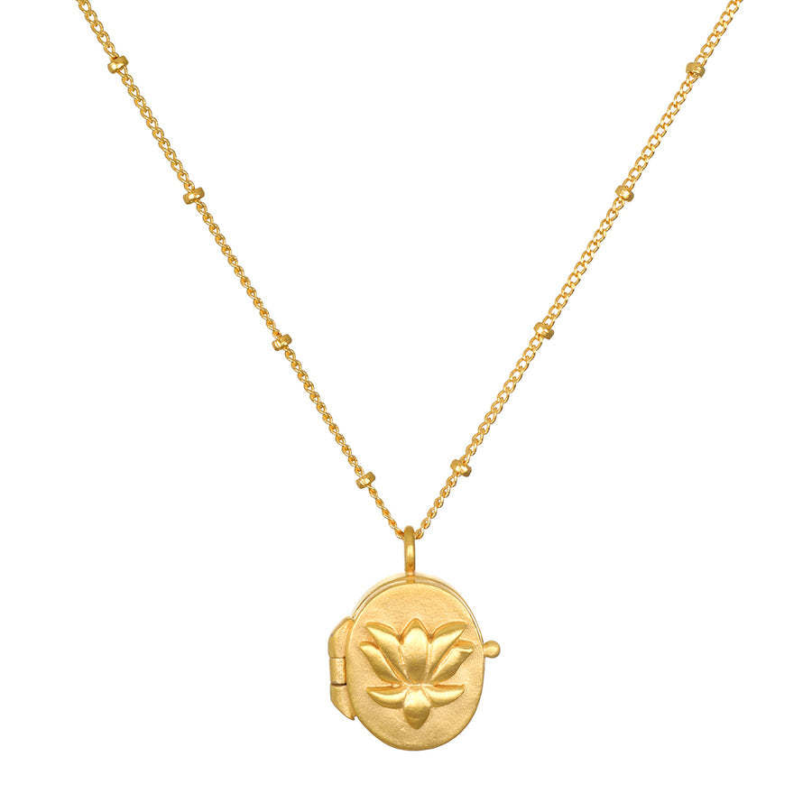 Lotus Album Necklace Flower Pendant Sweater Chain