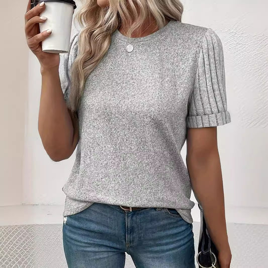 Solid Color Casual Simple Pullover For Women