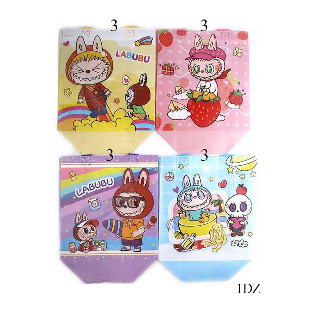 Sensibling Corp. - 12PCS - Monster Bunny Character Printed Reusable Bags