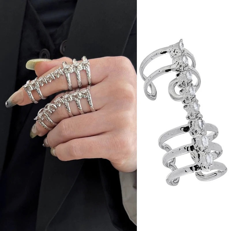 Mechanical Wind Metal Bone Ring Adjustable