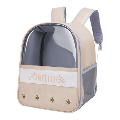 Colorblock English Macaron Backpack For Pets