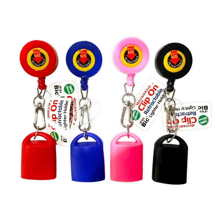 FRIZZALES - Silicone Lighter Holder with Retractable Cord Assortment- Blowout Price