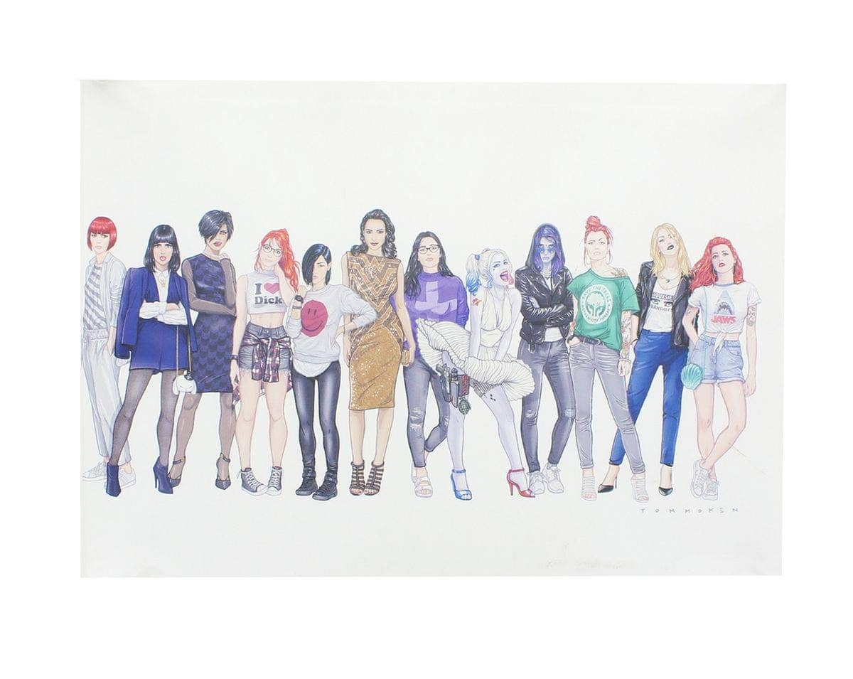 Toynk - Women of DC 10x14 Art Print by Tom Moken (Nerd Block)