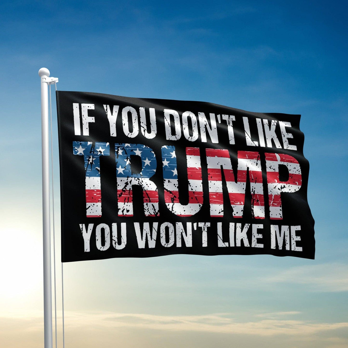 I Love My Freedom - If You Dont Like Trump You Wont Like Me Flag - 2953