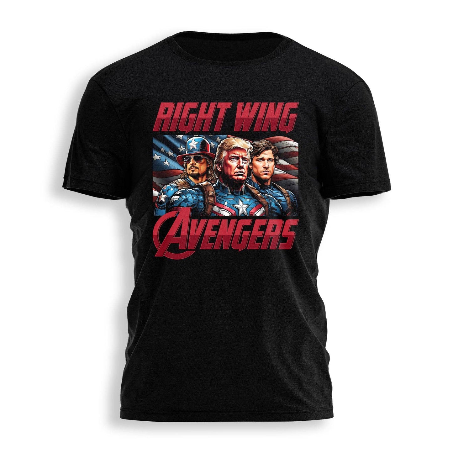 I Love My Freedom - RIGHT WING AVENGERS Tee: Black / 4X