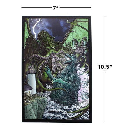 Toynk - Godzilla Versus Cthulhu 7" x 10.5" Art Print