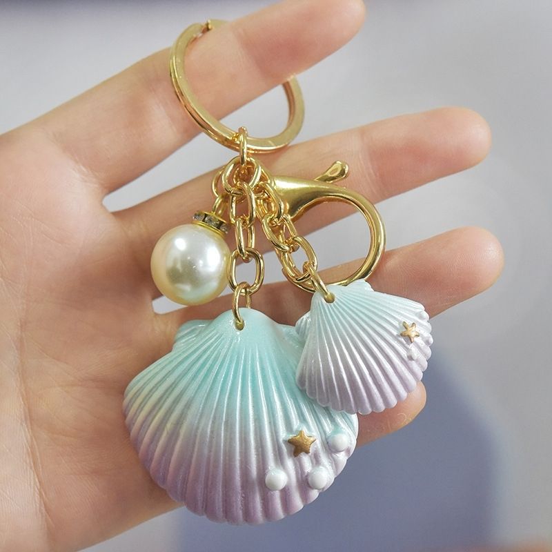 Pearl Ornaments New Shell Keychain