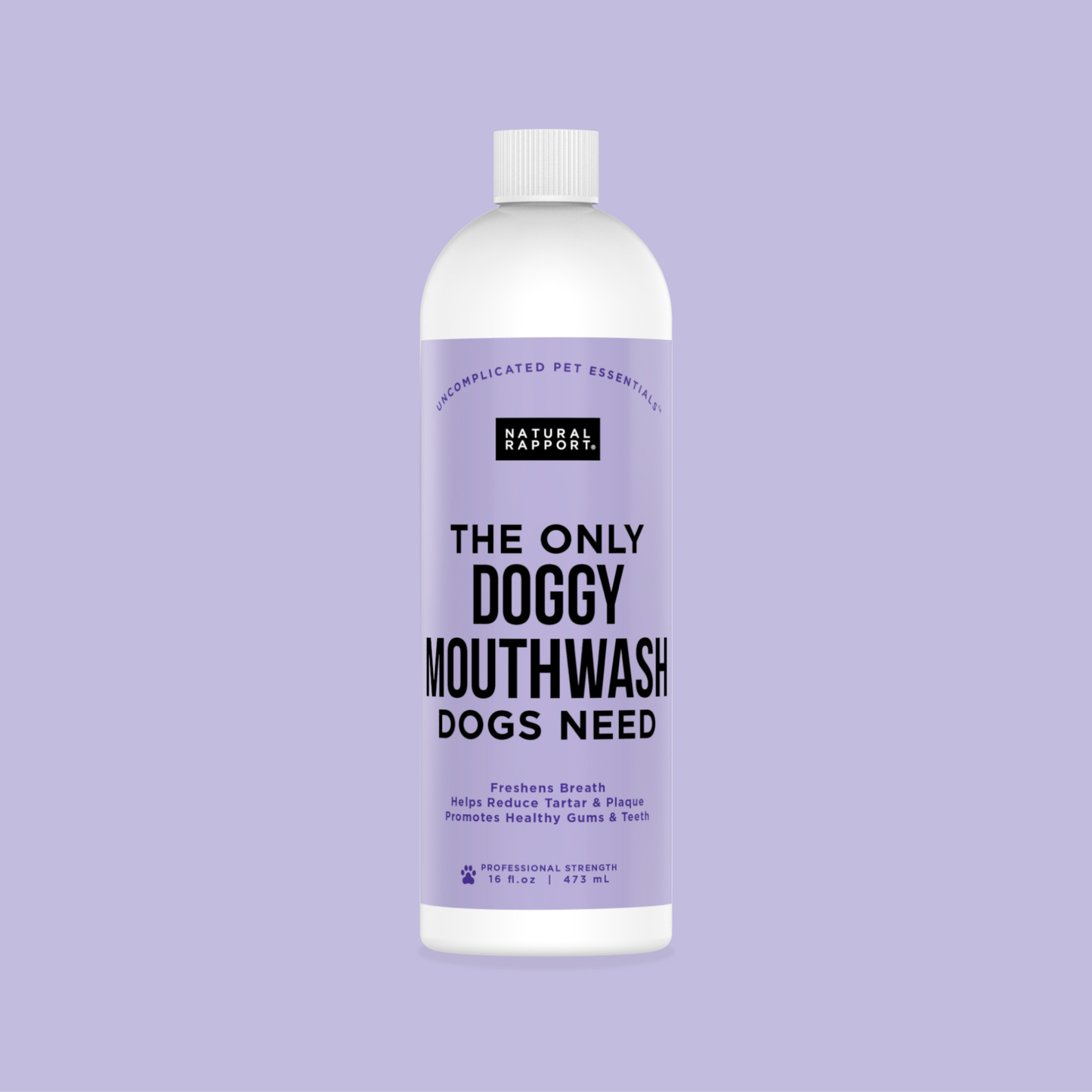 Natural Rapport - The Only Doggy Mouthwash Dogs Need: 16 ounce