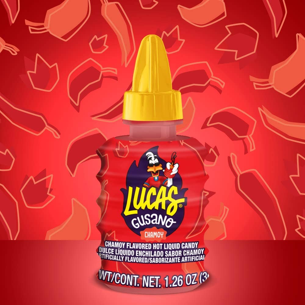Food Crush Corp - Lucas Gusano Chamoy Mexican Liquid Mexican Candy (Box of 10)