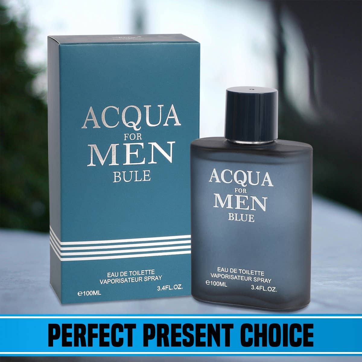 MYS Wholesale Inc - Acqua For Men Blue Spray Cologne Eau De Toilette For Men