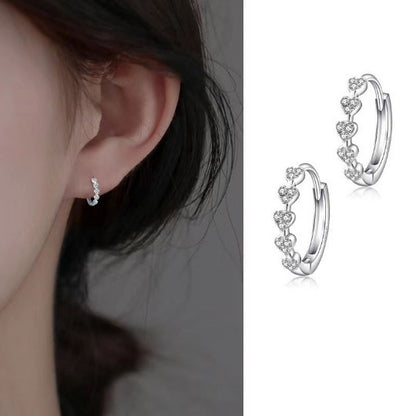 Exquisite Love Heart Earrings Women