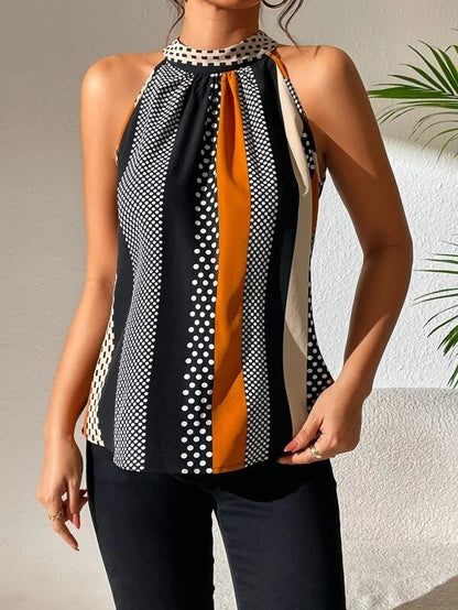 Women's Polka Dot Color Matching Camisole