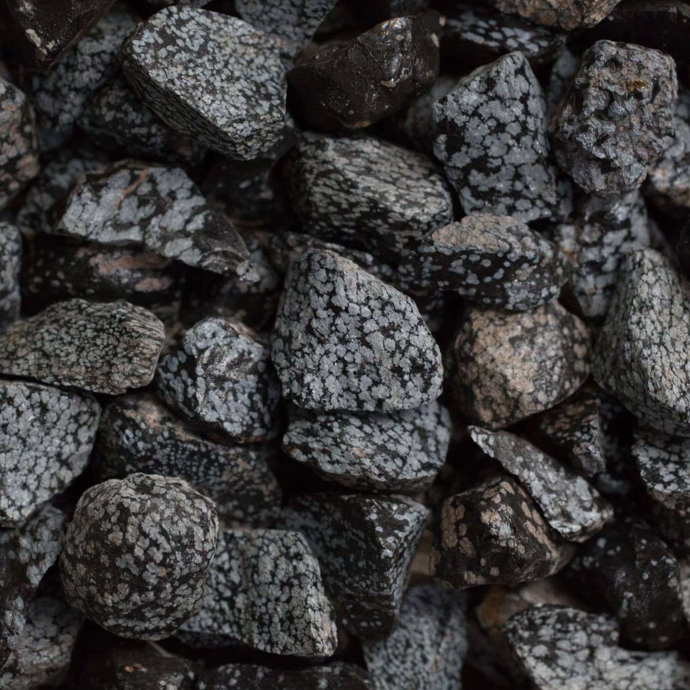 Craftstones - Rough Snowflake Obsidian: 1-2"