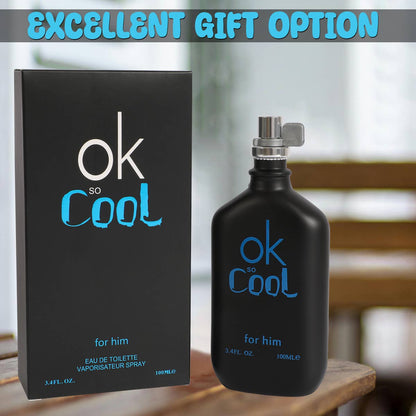 MYS Wholesale Inc - Ok So Cool Black Spray Cologne Eau de Toilette For Him