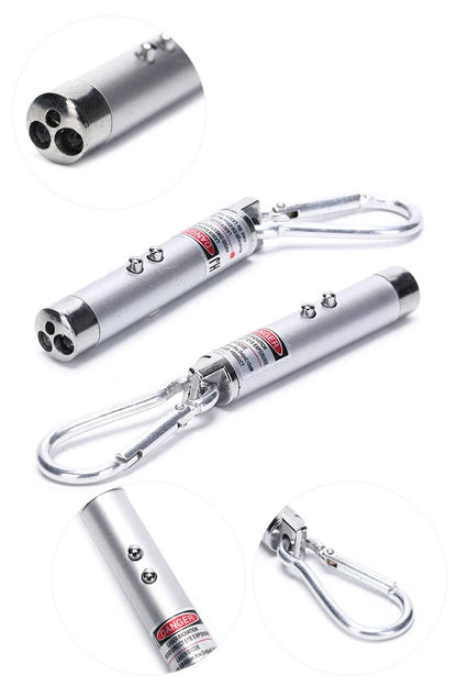 Cap Zone - Mini LED 3-in-1 Flashlight Laser Light Pointer