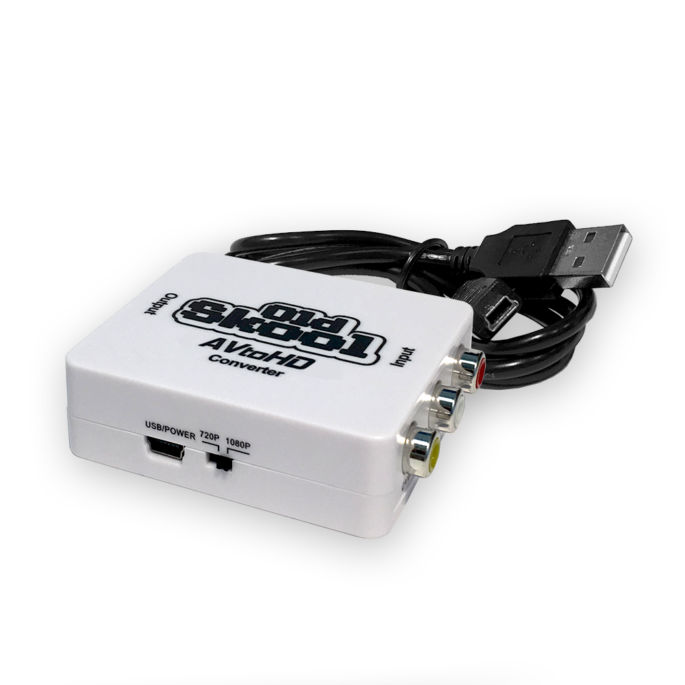 Old Skool - AVtoHDMI Converter: White